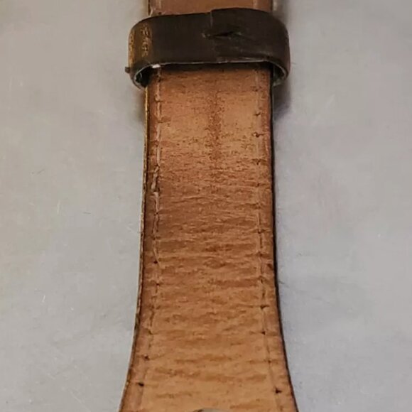 Relic by Fossil Womens watch zr55019 brown leather band silver case silver dial - Picture 11 of 12